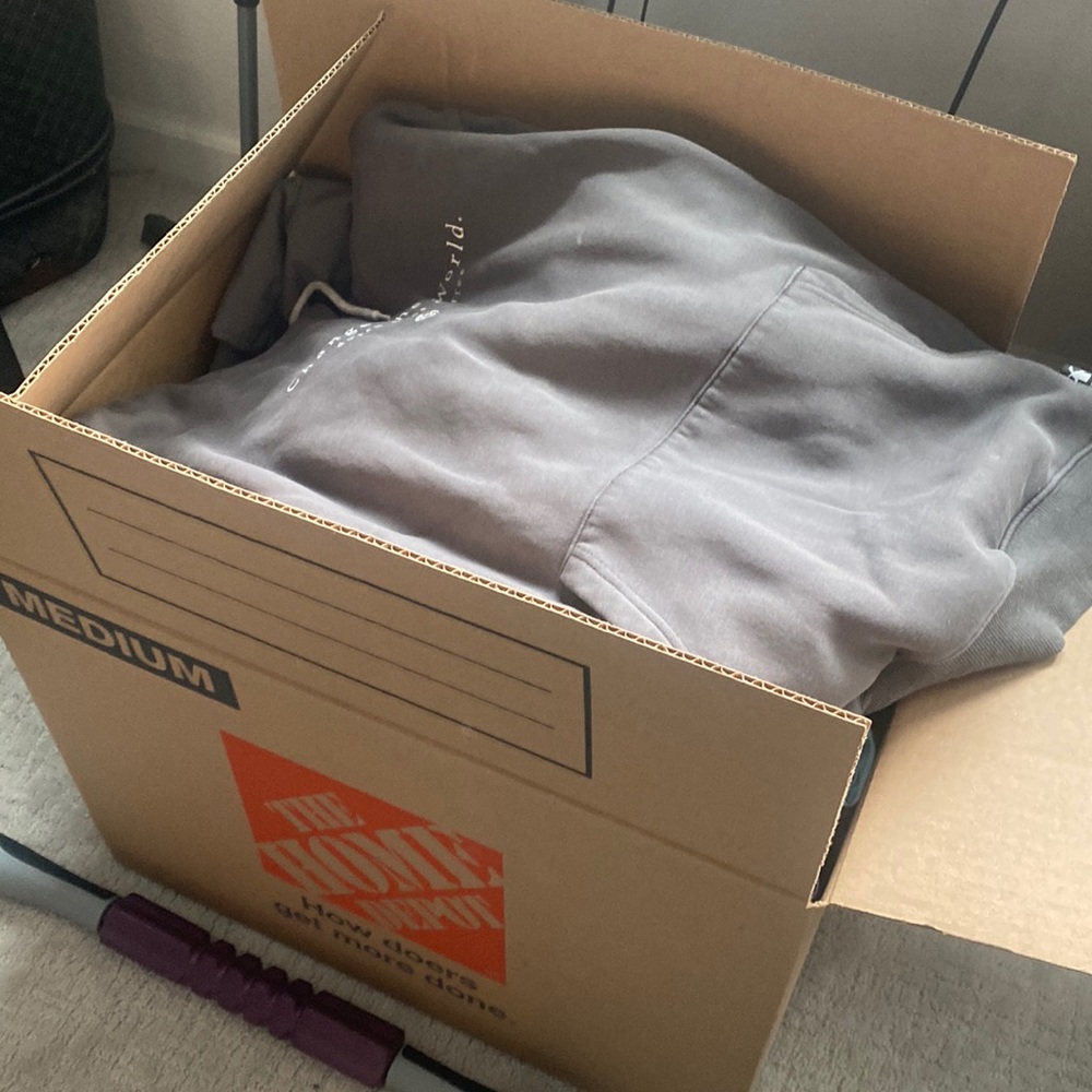 Box full of Dutch clothes